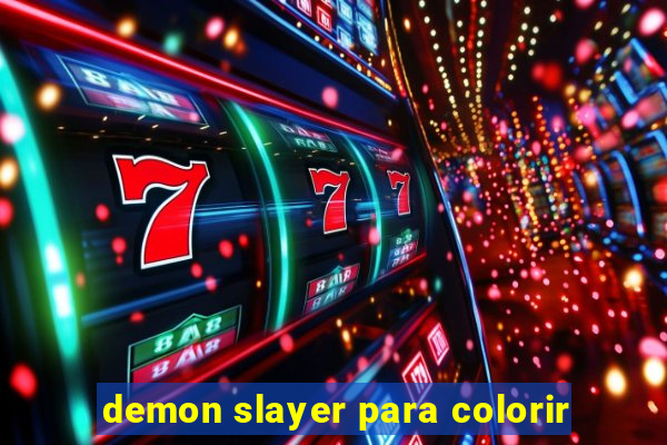 demon slayer para colorir